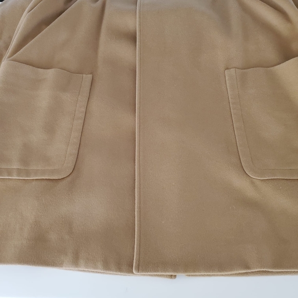 Burberry London Camel "Heronsby" Wool 78% Cashmere 22% Oversized Wrap Coat - Picture 10 of 17